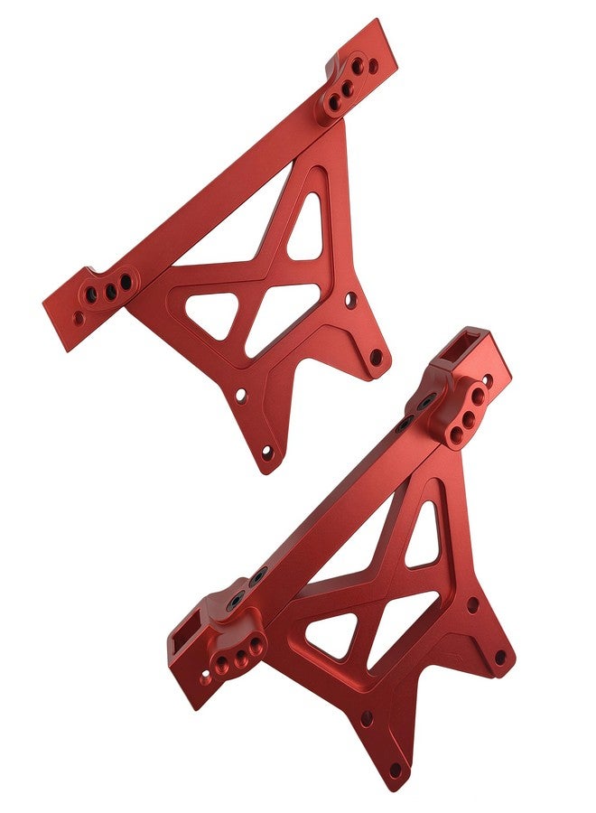 Ruivexi Aluminum Front & Rear Shock Tower Mounts Upgrade for 1/10 T-Maxx/E-Maxx RC Cars, 1/10 REVO 3.3, T-Maxx 3.3 - Replacement Part #4917R (Red) - Image 2